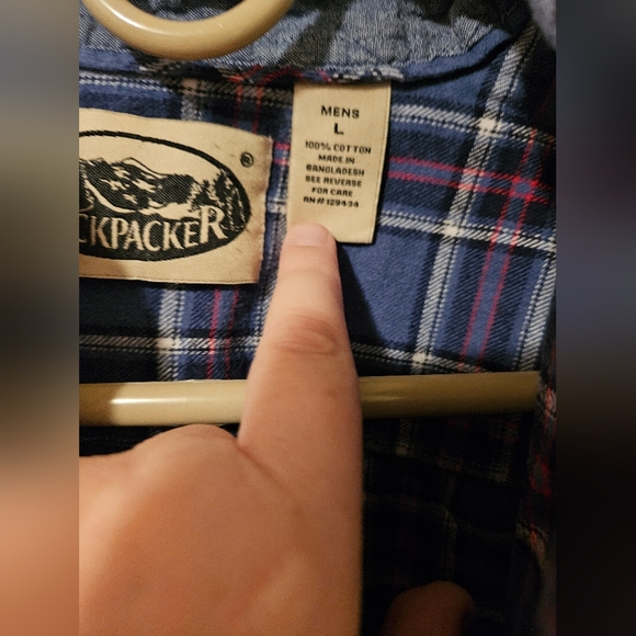 Plaid Shirt Size: Mens Large - Picture 3 of 4